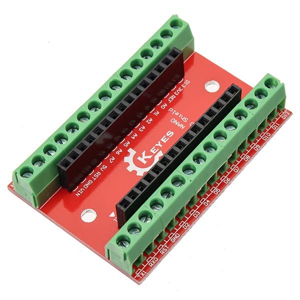 NANO IO Shield Expansion Board + Nano V3 Improved Version With Cable Geekcreit for Arduino - products that work with official Arduino boards