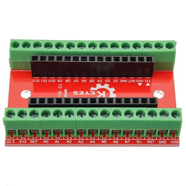 NANO IO Shield Expansion Board + Nano V3 Improved Version With Cable Geekcreit for Arduino - products that work with official Arduino boards