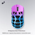 Color: Purple - Wireless Bluetooth Three Touch Mouse Game Office Computer Notebook Universal