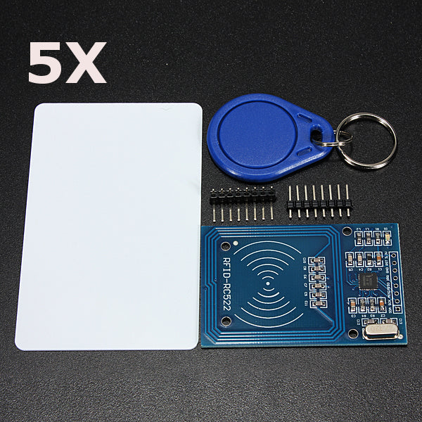 5Pcs 3.3V RC522 Chip IC Card Induction Module RFID Reader 13.56MHz 10Mbit/s Geekcreit for Arduino - products that work with official Arduino boards