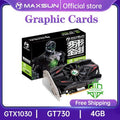 Maxsun GT 1030 730 2G Graphic Card GDDR5 DDR4 Nvidia GPU Desktop Video Card Gaming DVI VGA PWB intelligent temperature control