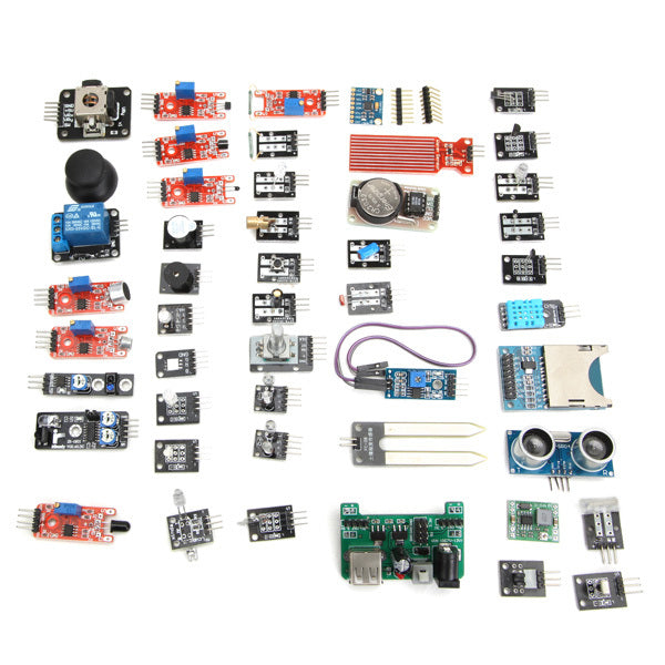 Geekcreit 45 In 1 Sensor Module Board Starter Kits Upgrade Version For Arduino UN0 R3 MEGA2560 Plastic Bag Package