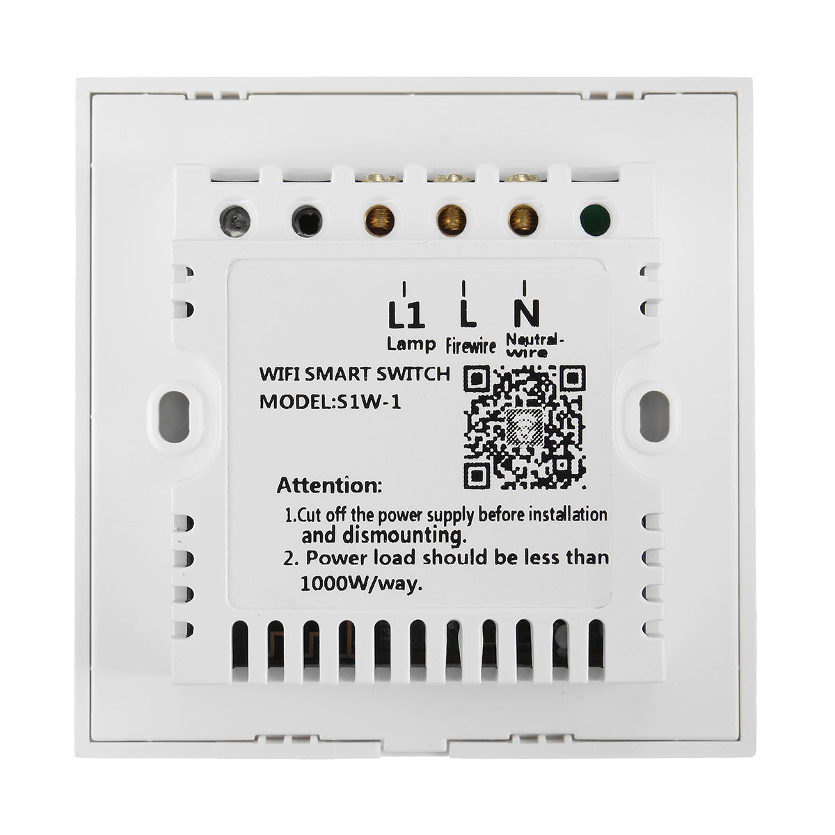1 Gang 1 WIFI Smart Light Touch Remote Control Wall Switch For Amazon Alexa