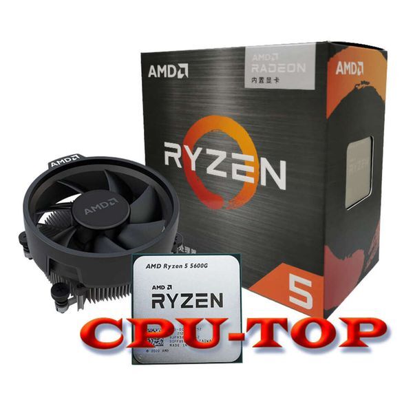 AMD Ryzen 5 5600G R5 5600G 3.9GHz Six-Core Twelve-Thread 65W CPU Processor L3=16M 100-000000252 Socket AM4 New and have fan
