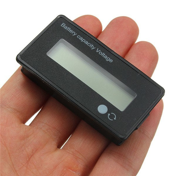 3Pcs 12V/24V/36V/48V 8-70V LCD Acid Lead Lithium Battery Capacity Indicator Digital Voltmeter
