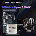 BIOSTAR New B550MH AMD B550M Gaming Motherboard + AMD Ryzen 5 5600X R5 5600X CPU Processor M.2 Nvme Sata3 AM4 socket placa mae