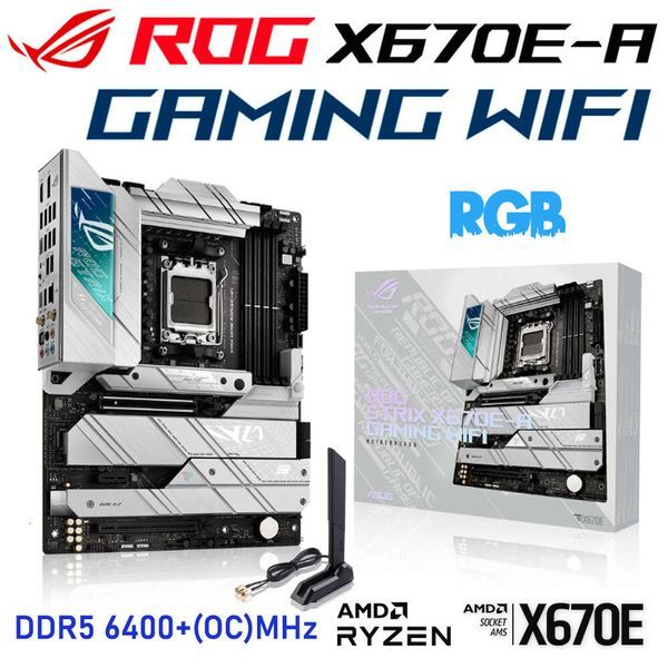 Asus ROG STRIX X670E-A GAMING WIFI Socket AM5 Motherboard DDR5 AMD X670E Mainboard Support Ryzen 7000 Series CPU PCI-E 5.0 ATX