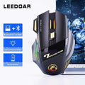 2023 New C Free Double-click 2.4G Btooth Silent Rechargeable Dazzling Breathing Light Wireless Game Mouse 7 KeysM240725