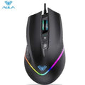 Aula F805 Rgb Wired Programmable Gaming Mouse Ergonomic Computer For Pc Gamer Desktop Laptop Can Adjust 6400 Dpi ErgonomicM240725