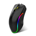 Luminous Mouse Stylish Rechargeable Ergonomic 2.4G Bluetooth-compatible Wireless Silent Office Mouse Computer AccessoriesM240725