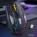 X18 2.4G Wireless Gaming Mouse Rechargeable RGB Backlit 3 Levels DPI Adjustable Ergonomic Gamer Mice Compatible For WindowsM240725
