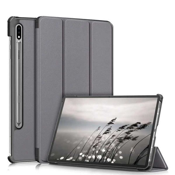 For Samsung Galaxy Tab S7 11inch T870 T875 2020 With S Pen Tri-folding Stand Holder Tablet Cover Case Protective ShellM240803