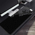 Gaming Mousepads Geometric Lines Mousepad Large Mouse Mat Big Desk Pads Non-Slip Rubber Mouse Pad Black Keyboard Mats StitchedM240802