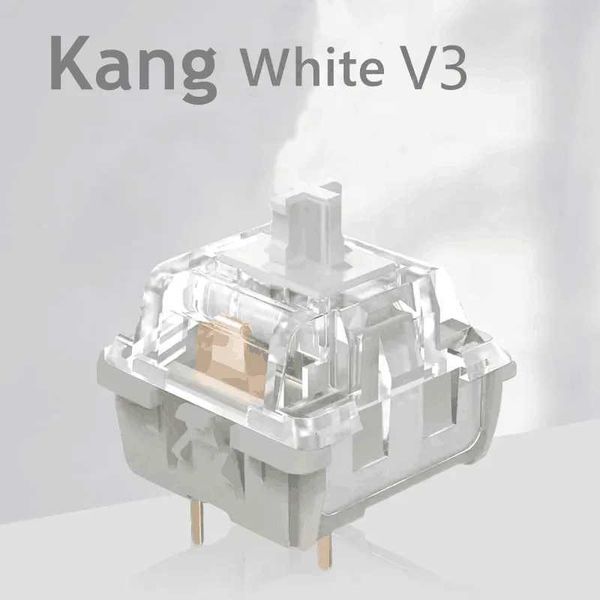 GGBOY Kang White V3 Switches Mechanical Keyboard Linear Switch 3 Pin Custom Cherry RGB SMD Gaming Compatible Hot Swap MX SwitchM240715