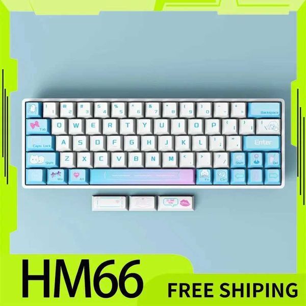 Sikakeyb Hm66 Magnetic Axis Keyboard Wired E-Sports Game 8k Custom Rgb Hot Swap Keyboard Pbt For Win Desktop Computer GiftsCL240709