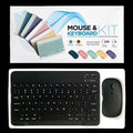 Sleek Wireless Bluetooth Keyboard & Mouse Set for Tablets, Smartphones, Laptops - Portable Office Accessories Efficient Ergonomic Design
