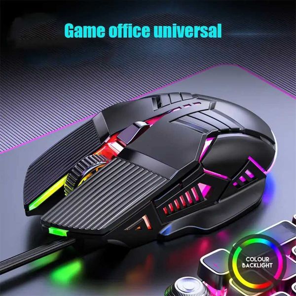 Ergonomic Wired Gaming Mouse USB Computer Mouse Gaming RGB Mause Gamer Mouse 6 Button LED Silent Mice for PC LaptopLX241024