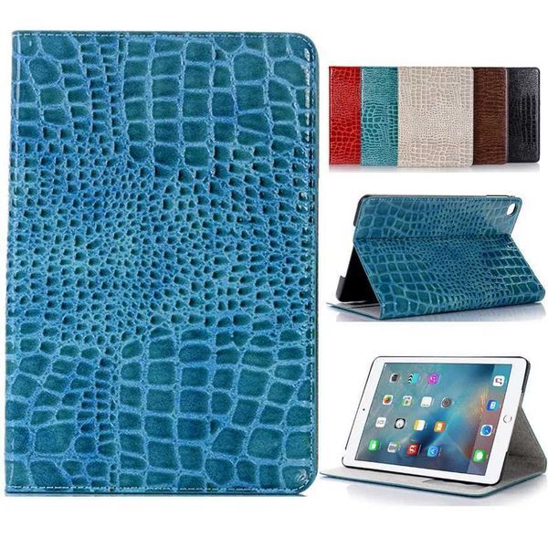 New Arrival A18 A1823 Coque for iPad 9.7 2017 Case Luxury Crocodile PU Leather Folio Stand 9.7-inch Case for iPad 2017 9.7 Luxury Flip Cover Z241115