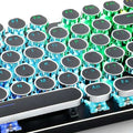 104 Keys Retro Round Keycaps Double Shot DIY Typewriter Keycap for Backlit Mechanical Keyboard Circular Key CapXJ241225