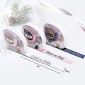Phomemo P12 P12 PRO Label Maker Satin Ribbon Label Tape for Wedding Gift Wrapping Craft Work 12mmx2m 3 Pack Black on Pink 250121