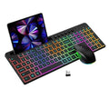114 Keys Multimedia 2.4G wireless connections Membrane Wireless Keyboard and Mouse for PC Computer RGB Silent Keyboard and Mouse Combo X250203