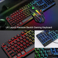 RGB Gaming Keyboard and Mouse Kit Backlit USB Wired Computer Keyboard and Mouse Combo 104 Keycaps for Pc Gamer Laptop X2502031