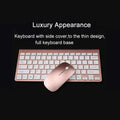 2.4Ghz Ultra-Thin Wireless Keyboard And Mouse Combo With USB Receiver Mouse Keyboard Set For PC WindowsXP/7/8/10 Rose Gold X2502031
