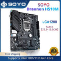 SOYO Dragon H510M Motherboard Dual-channel DDR4 M.2 NVME LGA1200 Supports Intel 10th/11th Gen CPU PCI-E 4.0 X16 for Desktop PC
