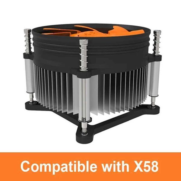 X58 CPU Architecture Cooler Radiator Under-Blowing Screw Computer Fan For INTEL A1366XJ250214
