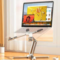 Foldable Laptop Stand 360Rotation Notebook Table Aluminum Alloy Holder Portable Book Tablet Bracket with Heat DissipationXJ250214