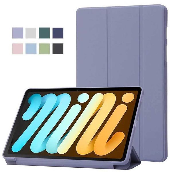 New Arrival Suitable for iPad Mini 7 Case 2024 Three Fold PU Strap Soft Stand Tablet Computer Funda Suitable for iPad Mini 6 Case Suitable for iPad Mini 7 Cover 8 T250221