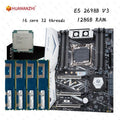HUZNANZHI TF X99 Combo Xeon with E5 2698B V3 128GB DDR3 ECC REG 1866MHz Memory Support M.2 NVME WIFI Interface