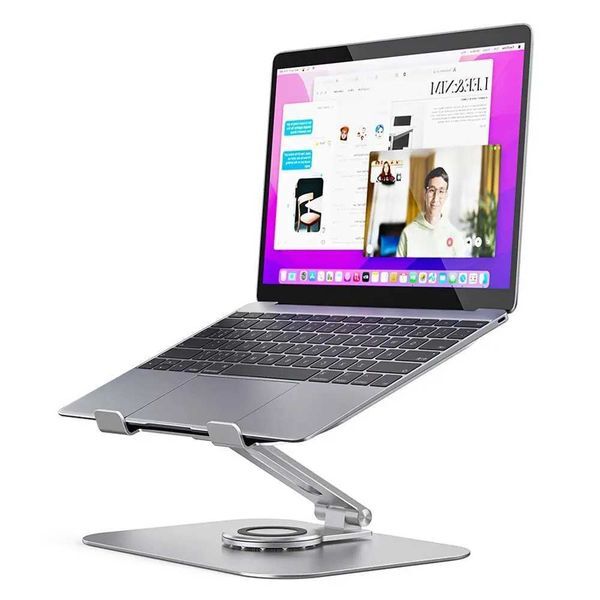 Xnyocn Laptop Stand Rotatable Foldable Aluminum Alloy Notebook Holder Compatible Macbook Air Pro 14 Laptop BracketXJ220228