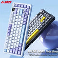 AJAZZ AK820 MAX Tri-mode RGB Gaming Mechanical Keyboard Wireless 2.4G Type C 82 Keys PBT Keycaps Hot Swap for Gamer PC Z250304