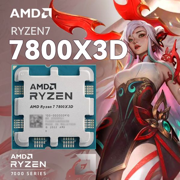 AMD RYZEN 7 7800X3D Game cpu Up to 5 GHz 8 core 16 thread 96MB L3 DDR5 Zen 4 Raphael AM5 120W PCIe5.0 AMD RadeonGraphics