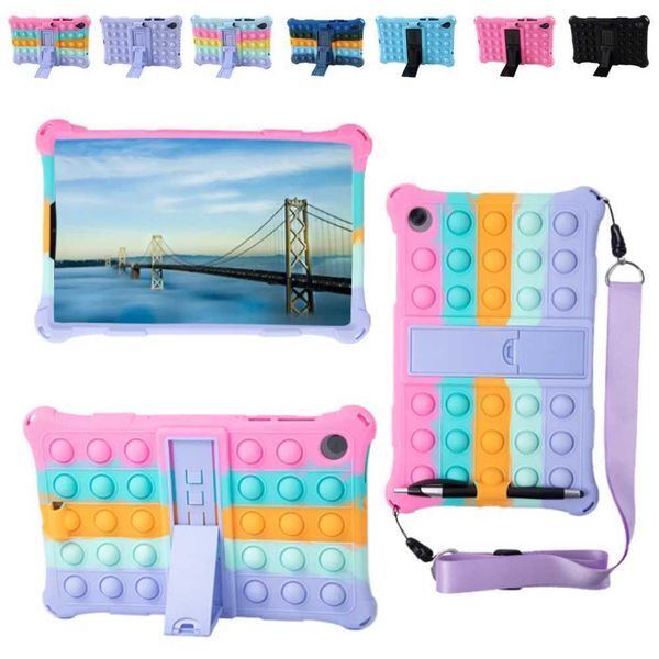 Tab P11 11 inch silicone pressure relief bubble tablet cover suitable for Xiaoxin Pad 11 TB-J606F with shoulder strap and penXJ250419