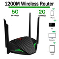 WiFi Router Dual Band 2.4 5GHz 1200M External Antenna Wireless Router Network Card Gigabit Port Wireless Signal Repeater Home X250516