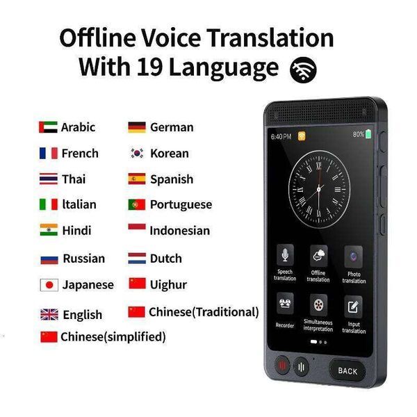 D21 Smart AI Voice Photo Translator Device Online Offline Real Time 142 Languages Translation Equipment hine For Travel