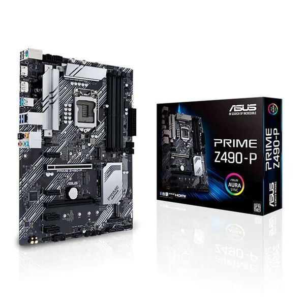 New LGA 1200 Intel Z490 Motherboard Asus PRIME Z490-P Motherboard 128GB DDR4 PCI-E 3.0 M.2 USB3.2 ATX For tenth gen cpus