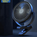 USB Charging Home Room Table Wireless Electric 10000mAh Battery Outdoor Travel Portable Clip Ceiling Fan 4 Speed Adjusted