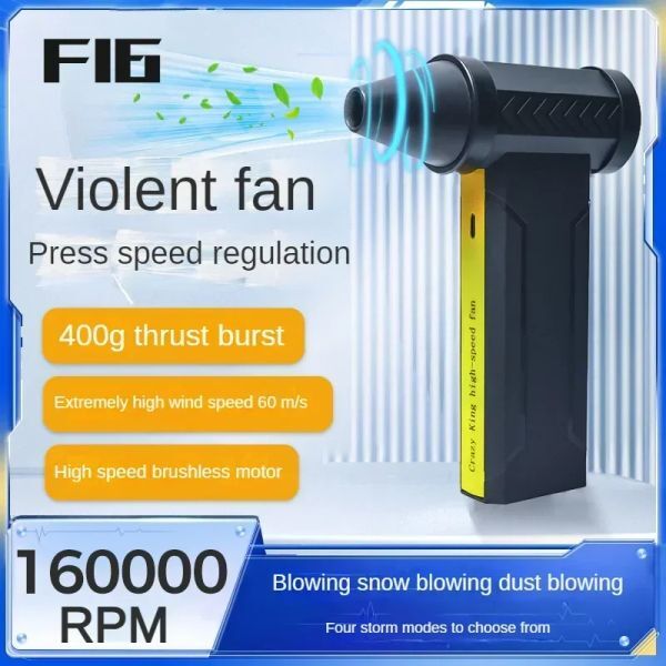 New 160000RPM Super wind 60M/S Mini Turbo Jet 10000MAH Handheld Brushless Motor Generation Blower industrial Duct Fan HOME