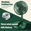 New Adjustable Mini Fan Kipas Small Cooling Handy Desk Home Office Table Battery USB Rechargeable Portable