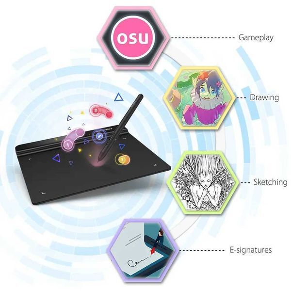 XPPen Star G640 6.5X4 Inch Graphic Drawing Tablet Design Battery Free 8192 Levels 266 RPS for Game OSU Windows Mac Chromebook X2507041