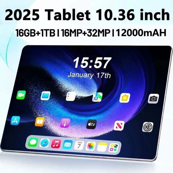 5G Tablet PC Android 13.0 Brand 10.36 inch 16GB RAM 1TB ROM Tablet 16MP 32MP 12000mAh 10Core WIFI Bluetooth Network Tablet
