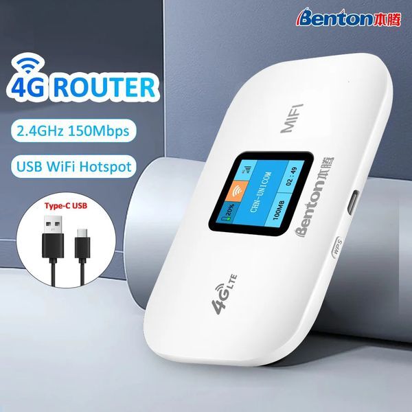 Benton Unlock 3G 4G MiFi 150Mbps Portable WiFi Mobile Pocket WiFi Router USB WiFi 4G SIM Router 4G LTE Router for SIM Card 250709
