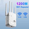 2.4G 5Ghz WIFI Booster Repeater Wireless Wi-Fi Extender 1200Mbps Network Amplifier 802.11N Long Range Signal Wi-Fi Repetidor XJ250723