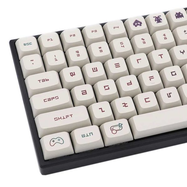 176 Keys Video Game Keycaps PBT Dye Sub Key Caps XDA Profile Keycap for MX Switch Gaming Mechanical Keyboard Z250805