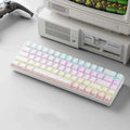 87 Keys Mechanical Keyboard Ergonomics RGB Backlit LED Hot Swappable Blue Switch Gaming Keyboard for PC Laptop Office Z250805