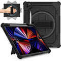 12.9-inch iPad Pro Case Air 11 13 2024 360 Kickstand Hand Strap Pencil Holder Cover iPad A17 11th 10.9 7 8th 10.2 Mini 45 6 Case Z250811