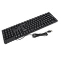 104 Keys USB Wired Keyboard English/Russian/Spanish/French Language Ergonomic Gaming Keyboard for Office Laptops Desktops 250813